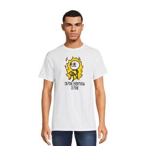 “I’m Fine” Stick Man Men’s Tee – Funny Graphic T-Shirt, Short Sleeve